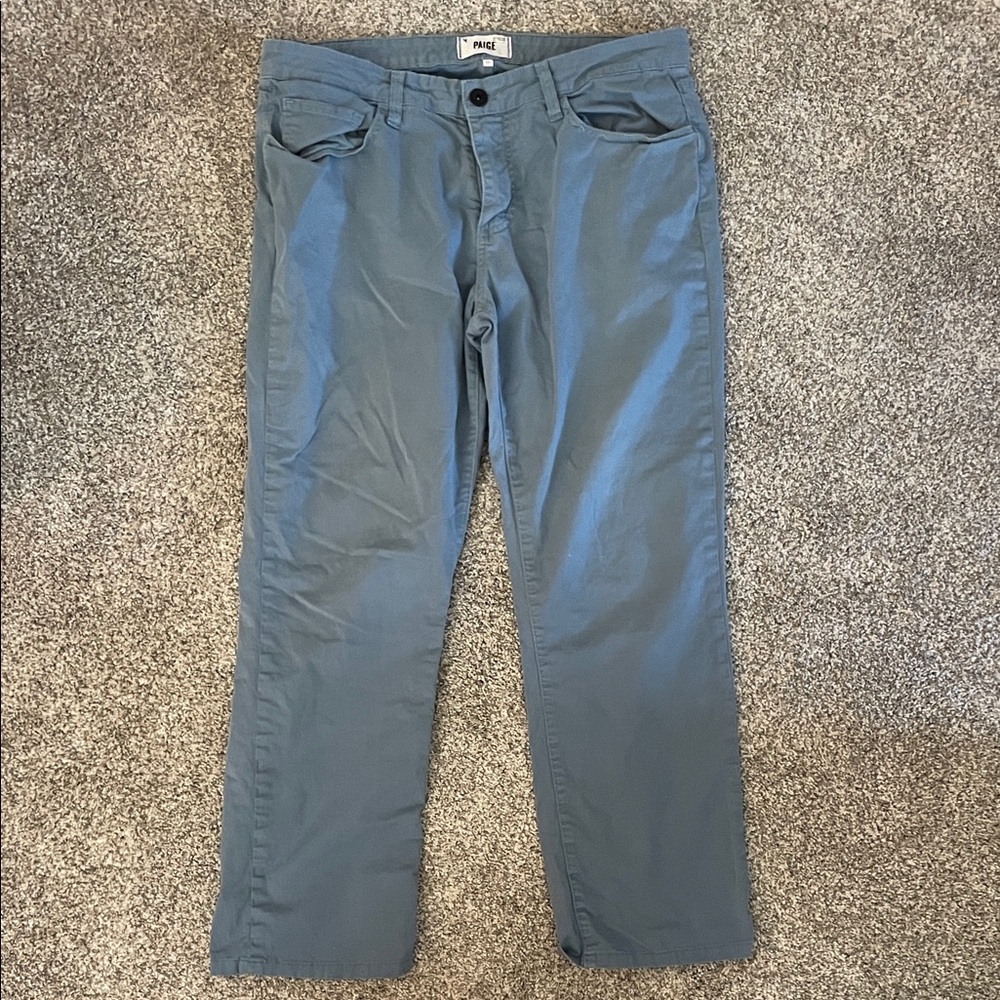 PAIGE Men's Slate Blue Chinos